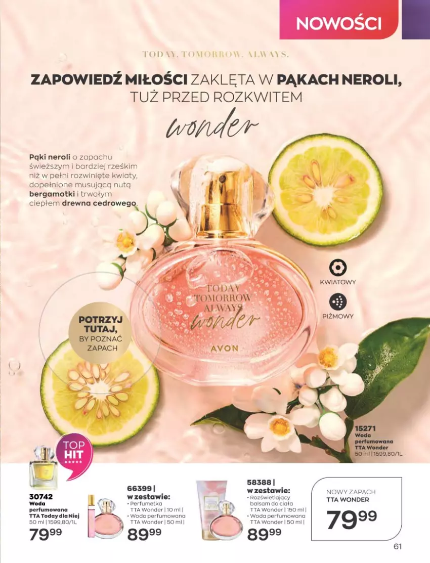 Gazetka promocyjna Avon - Katalog Avon 5/2023 kampania maj - ważna 01.05 do 31.05.2023 - strona 61 - produkty: Mus, Perfum, Woda, Woda perfumowana