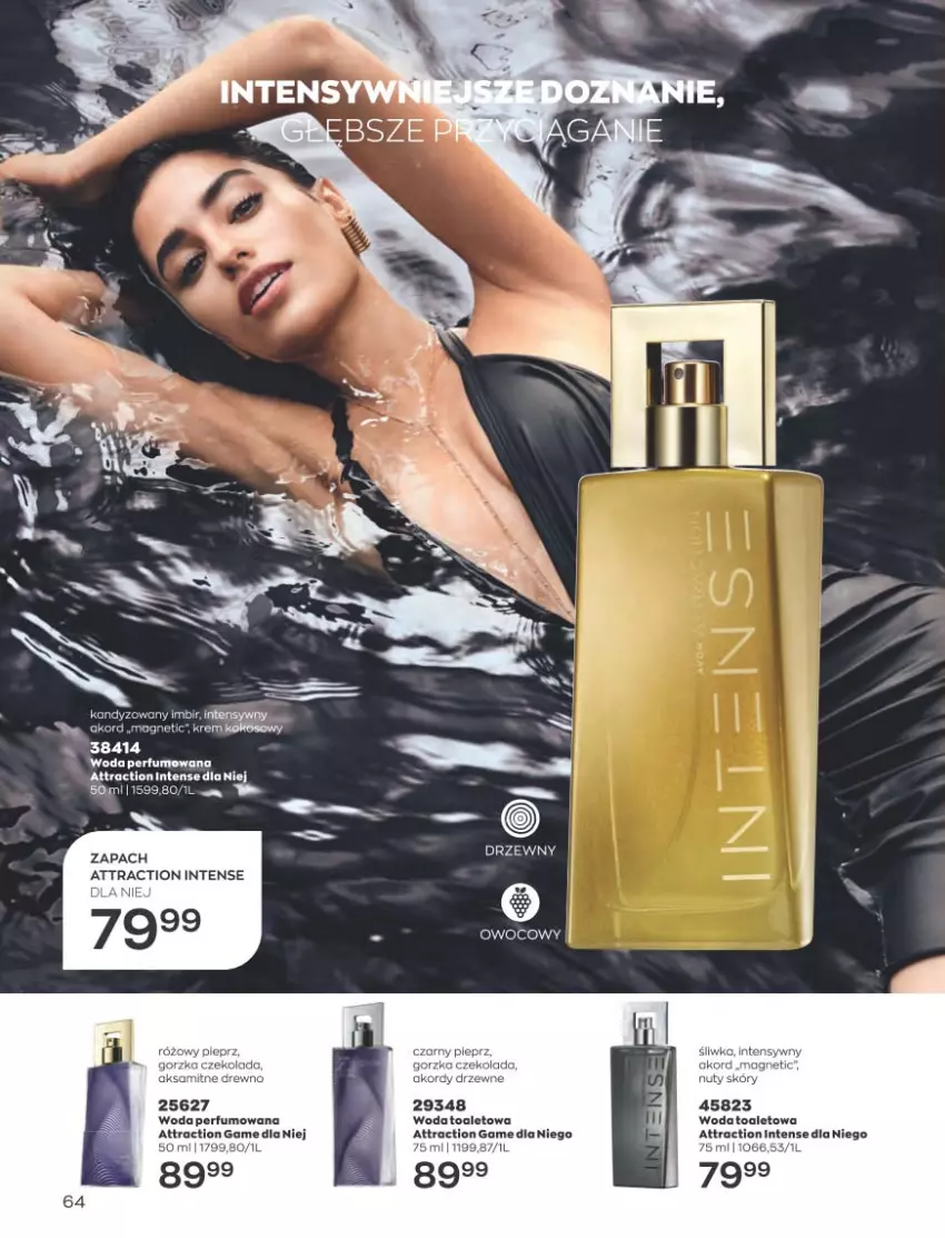 Gazetka promocyjna Avon - Katalog Avon 5/2023 kampania maj - ważna 01.05 do 31.05.2023 - strona 64 - produkty: Nuty, Perfum, Pieprz, Woda, Woda perfumowana, Woda toaletowa