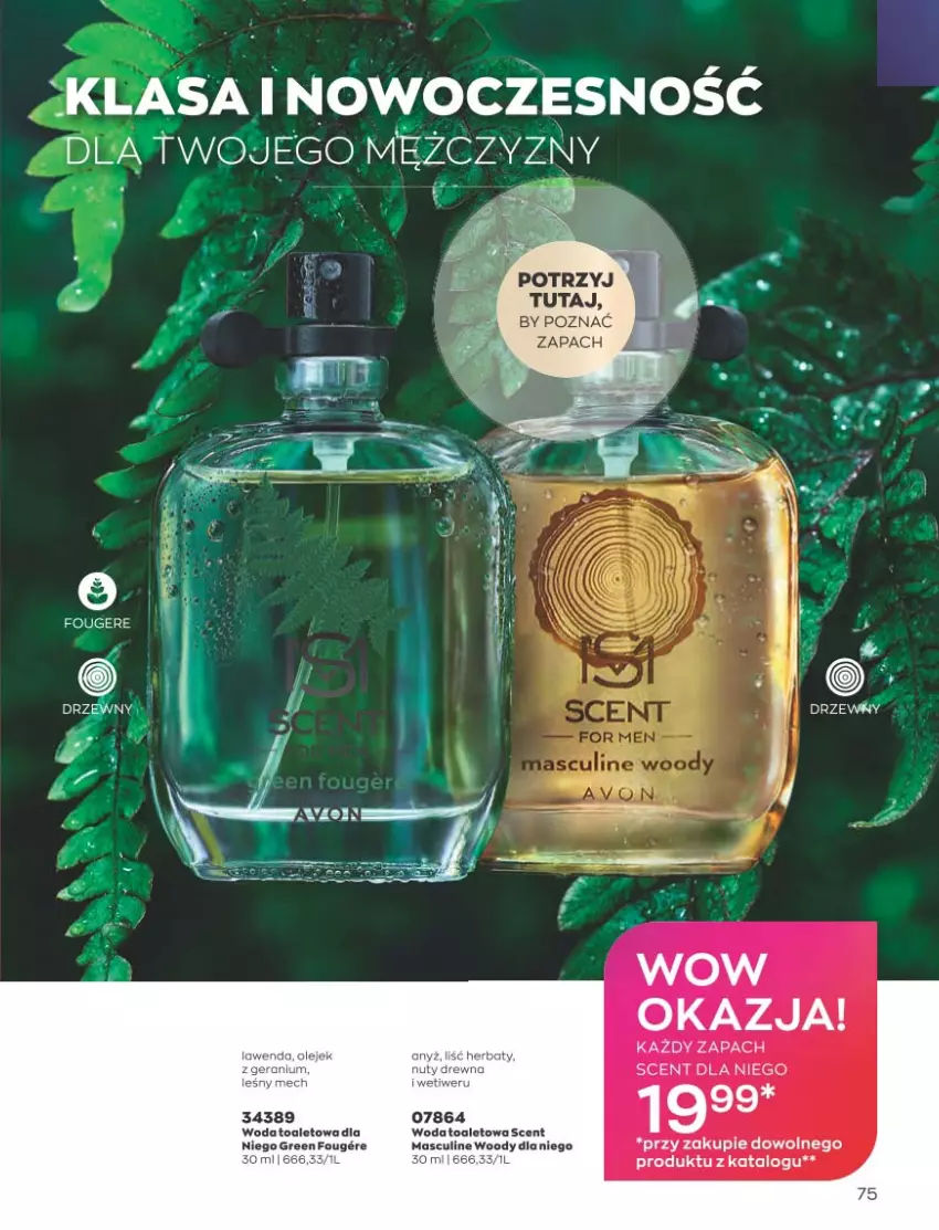 Gazetka promocyjna Avon - Katalog Avon 5/2023 kampania maj - ważna 01.05 do 31.05.2023 - strona 75 - produkty: Olej, Woda, Woda toaletowa