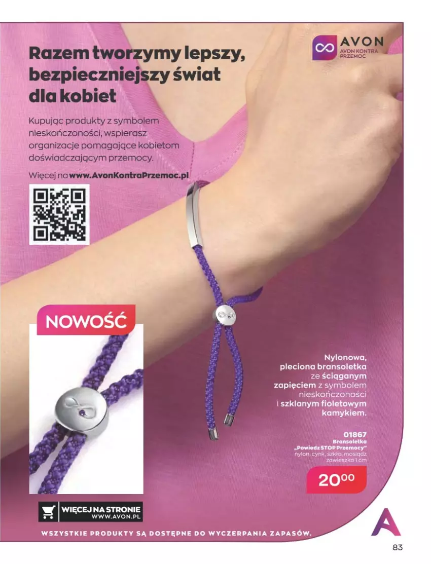 Gazetka promocyjna Avon - Katalog Avon 5/2023 kampania maj - ważna 01.05 do 31.05.2023 - strona 83 - produkty: Bransoletka, Cynk