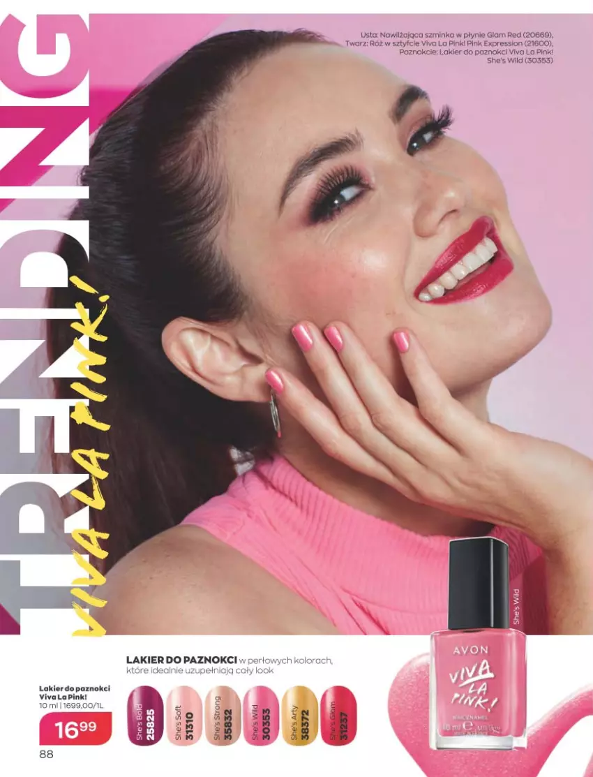 Gazetka promocyjna Avon - Katalog Avon 5/2023 kampania maj - ważna 01.05 do 31.05.2023 - strona 88 - produkty: Inka, Lakier, Lakier do paznokci, Szminka