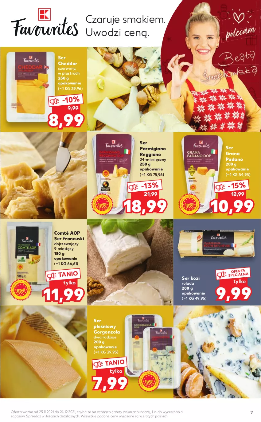 Gazetka promocyjna Kaufland - Oferta specjalna - ważna 25.11 do 24.12.2021 - strona 7 - produkty: Cheddar, Gorgonzola, Gra, Rolada, Ser, Ser kozi, Ser pleśniowy