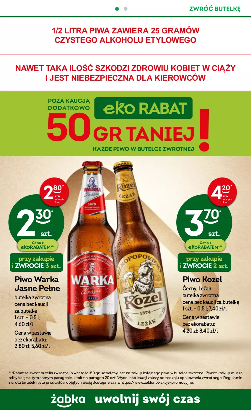 Gazetka promocyjna Żabka - ważna 18.01 do 24.01.2023 - strona 12 - produkty: Gra, Kozel, Mus, Olej, Piec, Piwa, Piwo, Sok, Warka