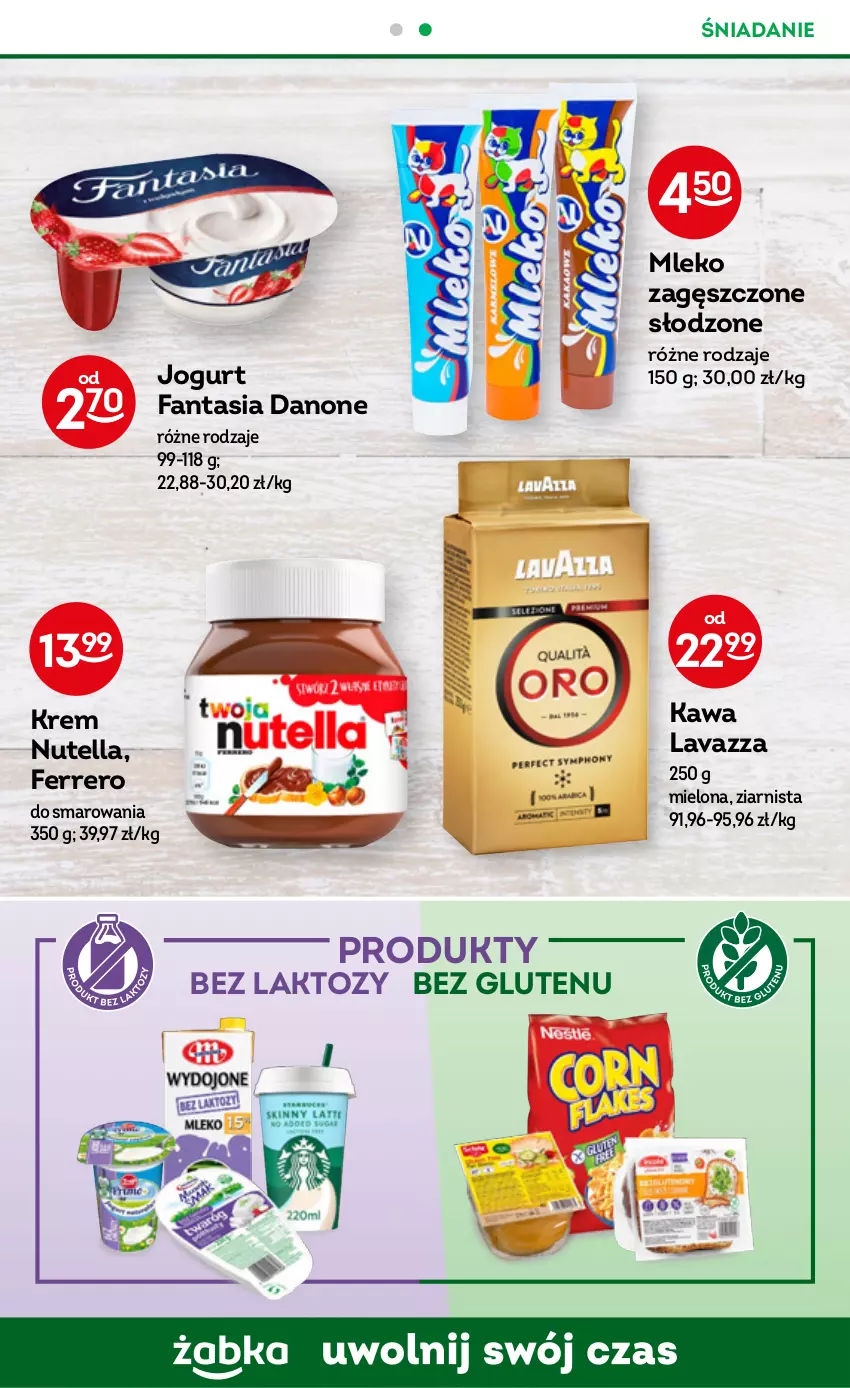 Gazetka promocyjna Żabka - ważna 18.01 do 24.01.2023 - strona 29 - produkty: Danone, Fa, Fanta, Ferrero, Jogurt, Kawa, Lavazza, Mleko, Mleko zagęszczone, Nutella