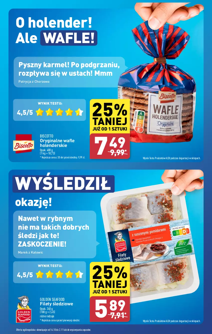 Gazetka promocyjna Aldi - Pełna oferta - ważna 21.10 do 26.10.2024 - strona 11 - produkty: Gin, Golden Seafood, Koc, Wafle