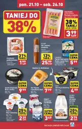 Gazetka promocyjna Aldi - Pełna oferta - Gazetka - ważna od 26.10 do 26.10.2024 - strona 7 - produkty: Ser topiony, Top, Ser, Jogurt owocowy, Piątnica, Brie, Jogurt, Parówki, Parówki z indyka, Serek, Pieprz, Serek twarogowy, Gouda, Mleko