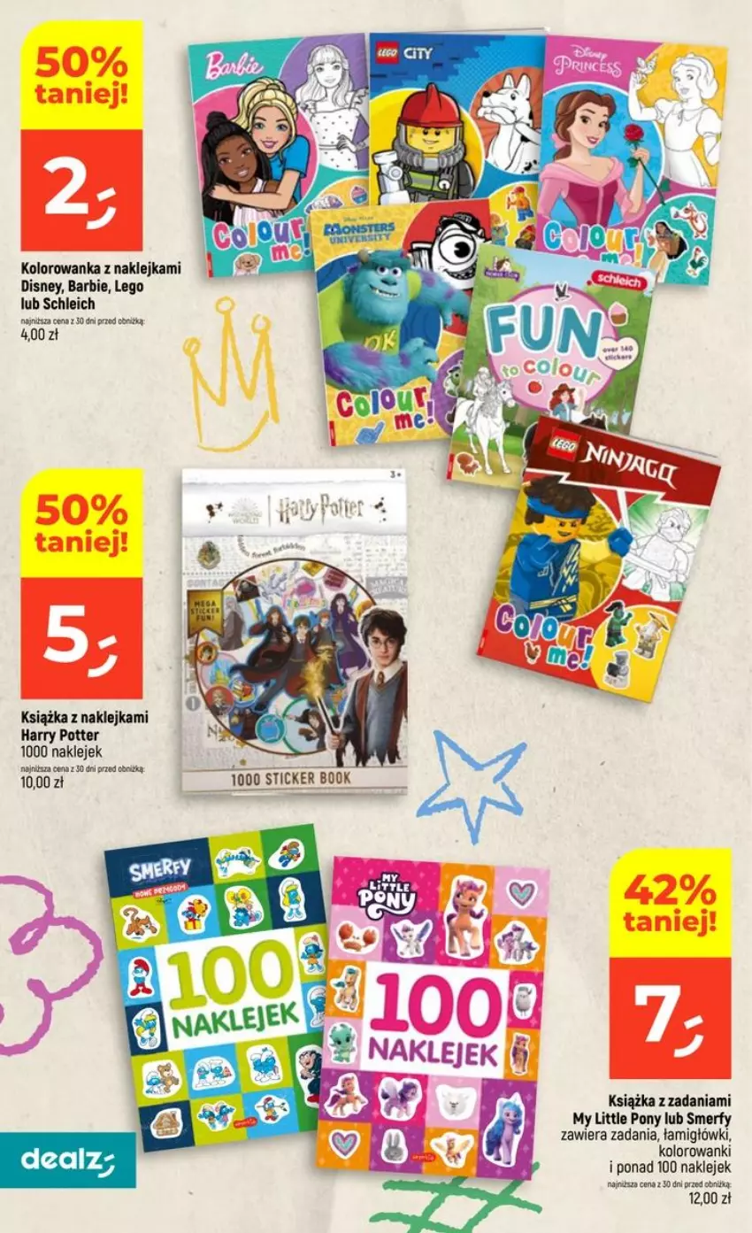 Gazetka promocyjna Dealz - NOWA GAZETKA - ważna 30.07 do 05.08.2026 - strona 30 - produkty: Barbie, Disney, Harry Potter, Klej, Kolorowanka, Książka, LEGO, My Little Pony