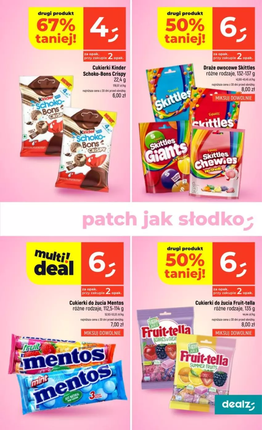 Gazetka promocyjna Dealz - NOWA GAZETKA - ważna 30.07 do 05.08.2026 - strona 7 - produkty: Cukier, Cukierki, Fa, Kinder, Mentos