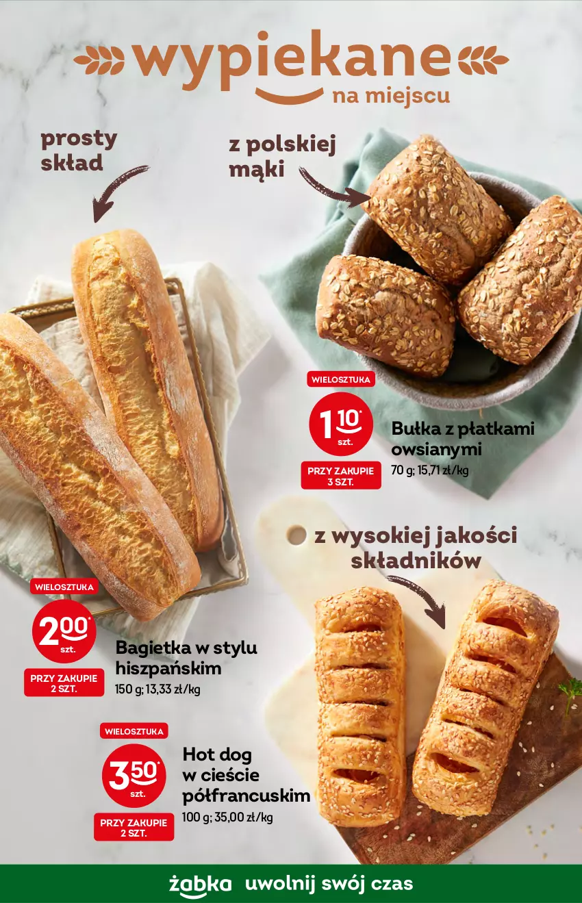 Gazetka promocyjna Żabka - ważna 19.10 do 25.10.2022 - strona 29 - produkty: Bagietka, Bułka, Hot dog, Sok