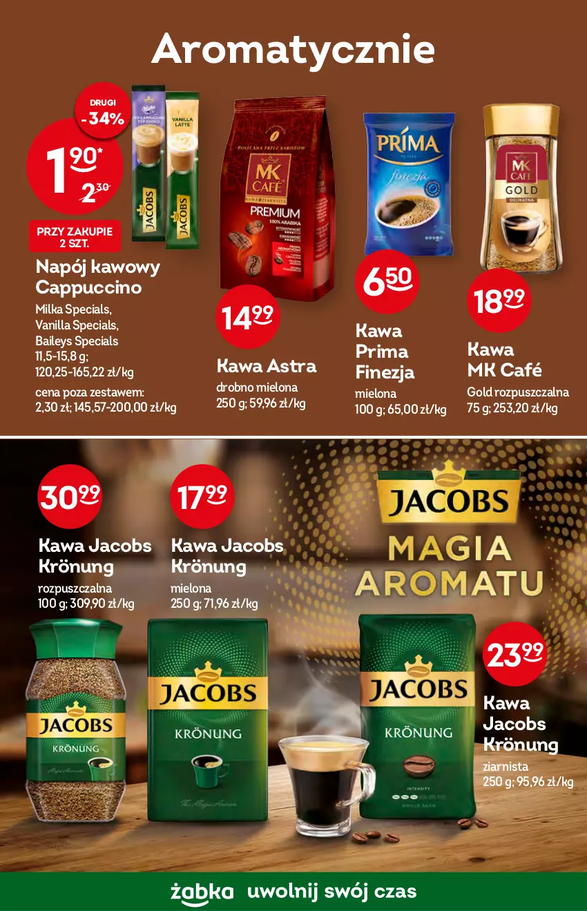 Gazetka promocyjna Żabka - ważna 19.10 do 25.10.2022 - strona 40 - produkty: Cappuccino, Jacobs, Jacobs Krönung, Kawa, Milka, Napój, Prima