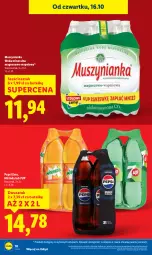 Gazetka promocyjna Lidl - GAZETKA - Gazetka - ważna od 18.10 do 18.10.2025 - strona 10 - produkty: Mus, 7up, Mirinda, Pepsi, Muszynianka, Woda mineralna, Woda, Magnez
