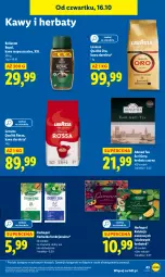 Gazetka promocyjna Lidl - GAZETKA - Gazetka - ważna od 18.10 do 18.10.2025 - strona 47 - produkty: Torebka, Earl Grey, Kawa rozpuszczalna, Kawa ziarnista, Bell, Kawa, Herbata czarna, Lavazza, Bella, Herbata, Herbapol