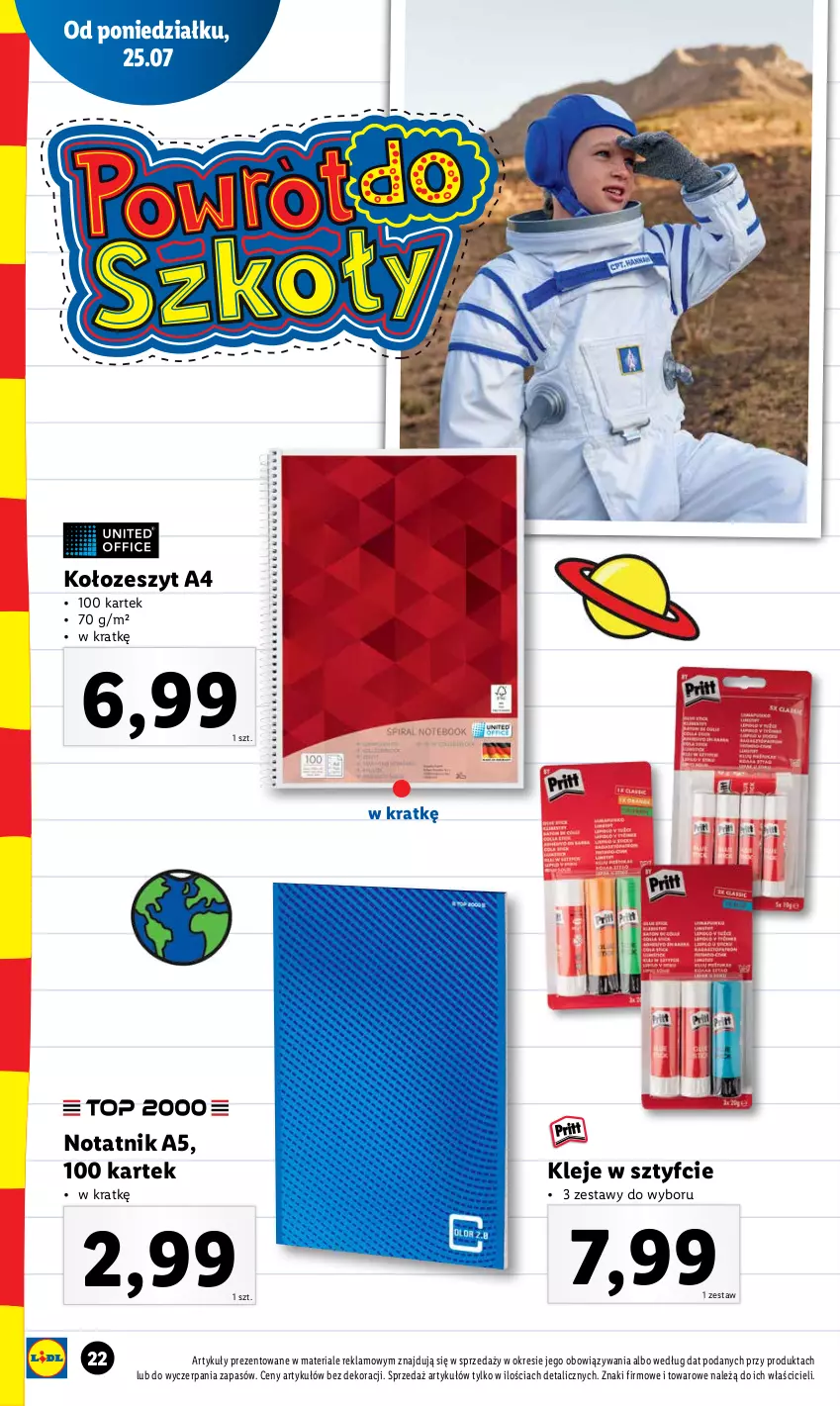 Gazetka promocyjna Lidl - KATALOG POWRÓT DO SZKOŁY - ważna 25.07 do 27.08.2022 - strona 22 - produkty: Klej