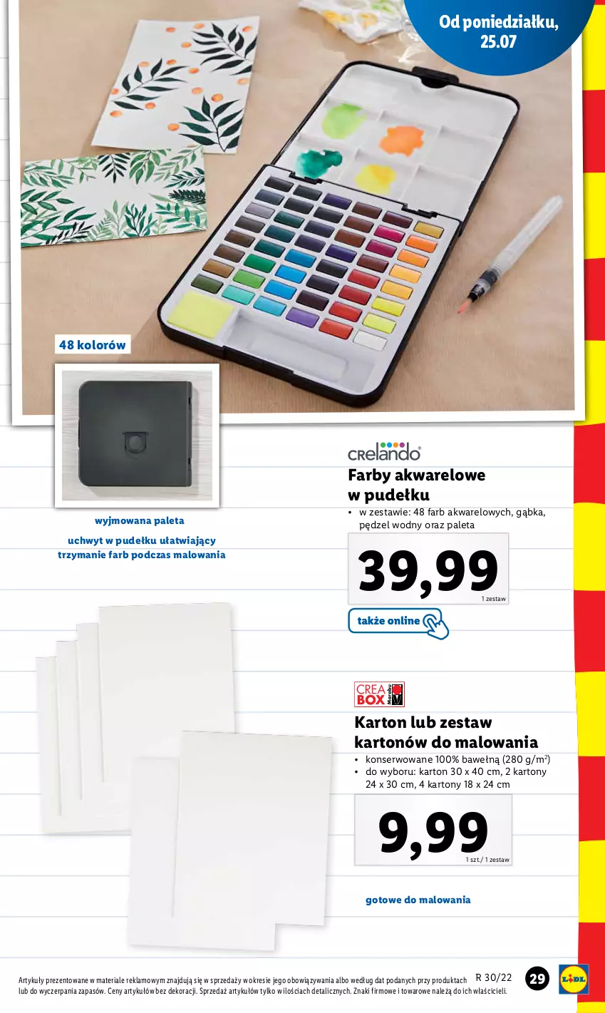 Gazetka promocyjna Lidl - KATALOG POWRÓT DO SZKOŁY - ważna 25.07 do 27.08.2022 - strona 29 - produkty: Fa, Paleta, Ser