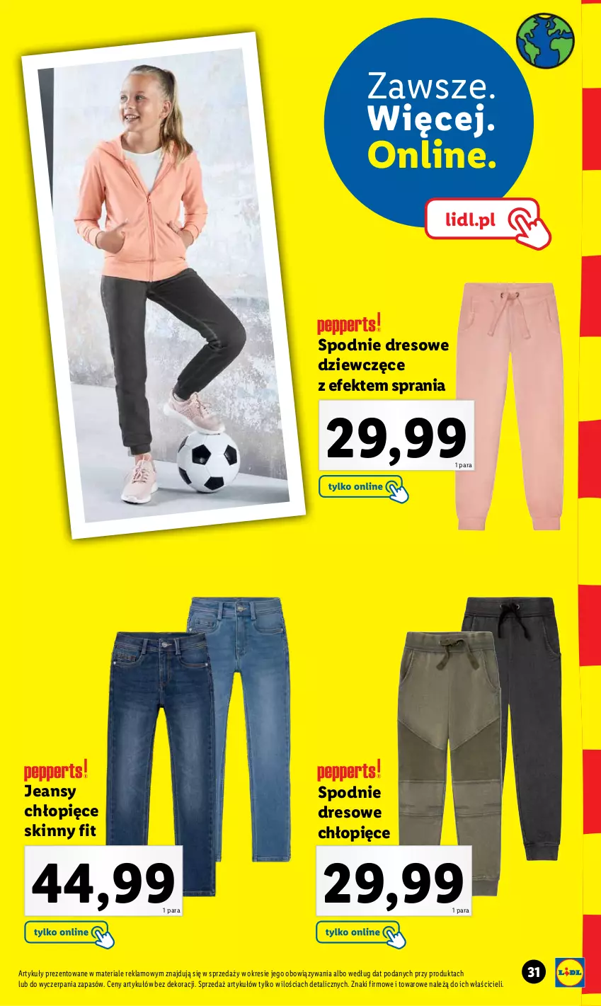 Gazetka promocyjna Lidl - KATALOG POWRÓT DO SZKOŁY - ważna 25.07 do 27.08.2022 - strona 31 - produkty: Dres, Spodnie, Spodnie dresowe