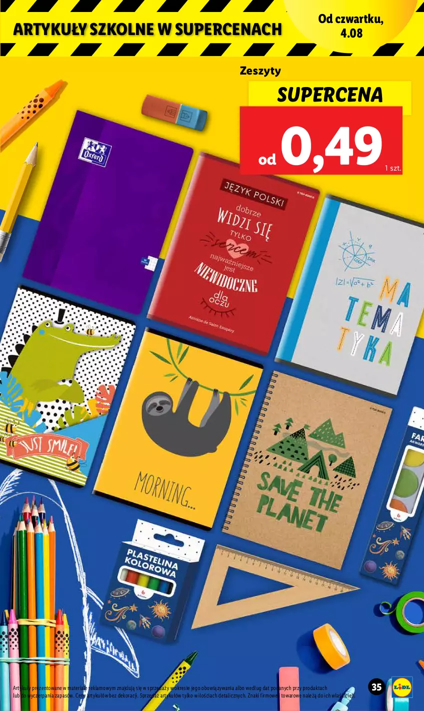 Gazetka promocyjna Lidl - KATALOG POWRÓT DO SZKOŁY - ważna 25.07 do 27.08.2022 - strona 35