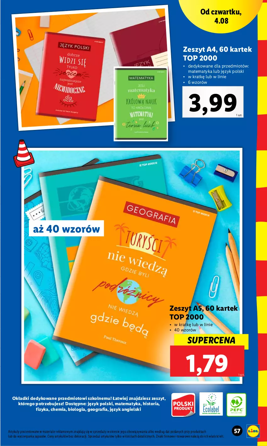 Gazetka promocyjna Lidl - KATALOG POWRÓT DO SZKOŁY - ważna 25.07 do 27.08.2022 - strona 57 - produkty: Gra, Top