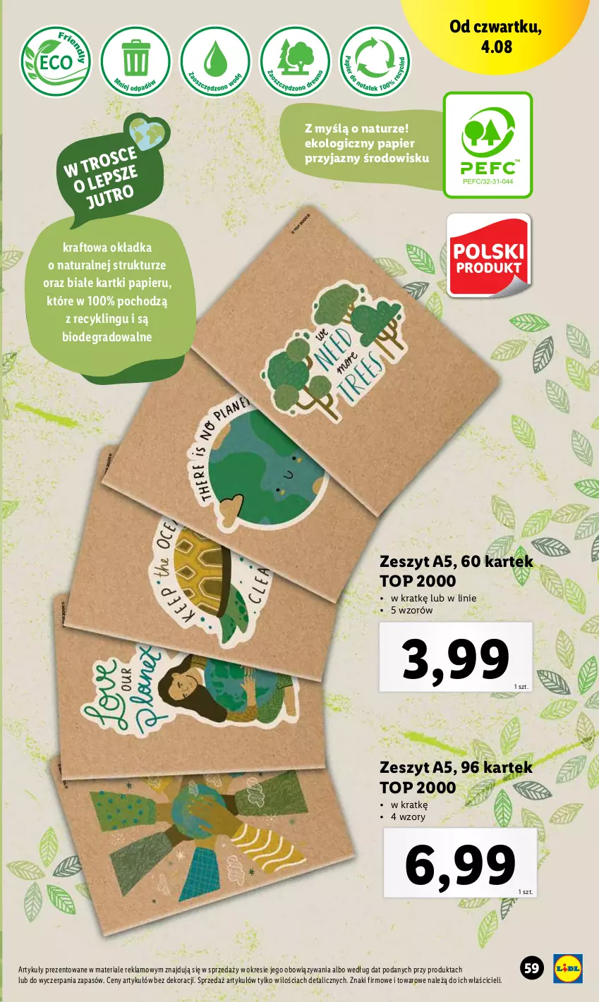 Gazetka promocyjna Lidl - KATALOG POWRÓT DO SZKOŁY - ważna 25.07 do 27.08.2022 - strona 59 - produkty: Gra, Papier, Top