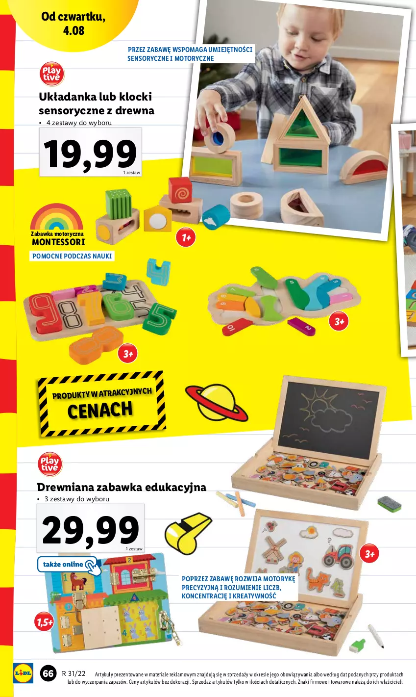 Gazetka promocyjna Lidl - KATALOG POWRÓT DO SZKOŁY - ważna 25.07 do 27.08.2022 - strona 66 - produkty: Klocki, Monte, Układanka, Zabawka