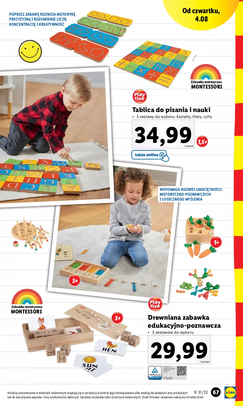 Gazetka promocyjna Lidl - KATALOG POWRÓT DO SZKOŁY - ważna 25.07 do 27.08.2022 - strona 67 - produkty: Monte, Zabawka