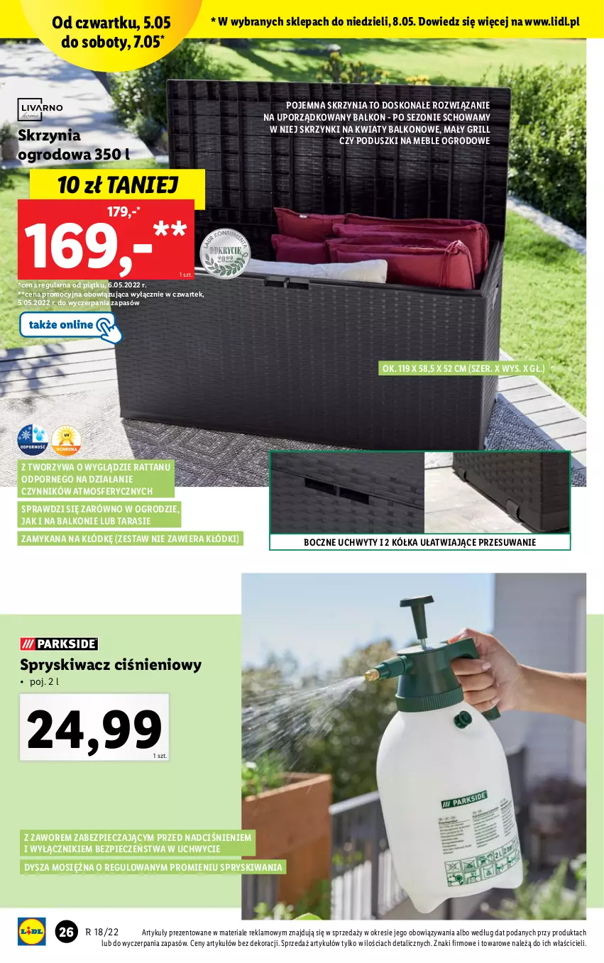 Gazetka promocyjna Lidl - GAZETKA - ważna 02.05 do 08.05.2022 - strona 26 - produkty: Grill, Meble, Piec, Por, Uchwyty