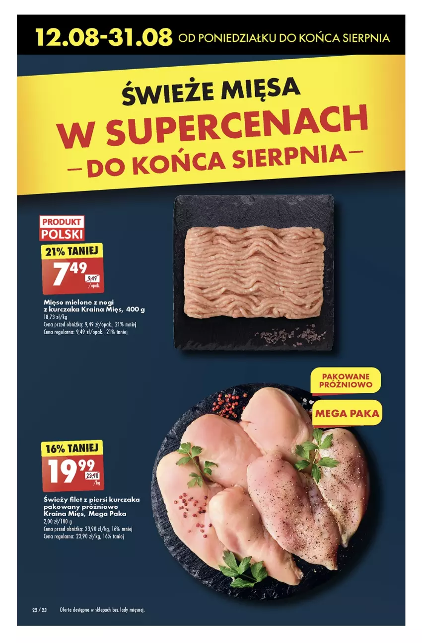 Gazetka promocyjna Biedronka - Od poniedzialku - ważna 12.08 do 17.08.2024 - strona 28 - produkty: Filet z piersi kurczaka, Kurczak, Mięso, Mięso mielone, Mola