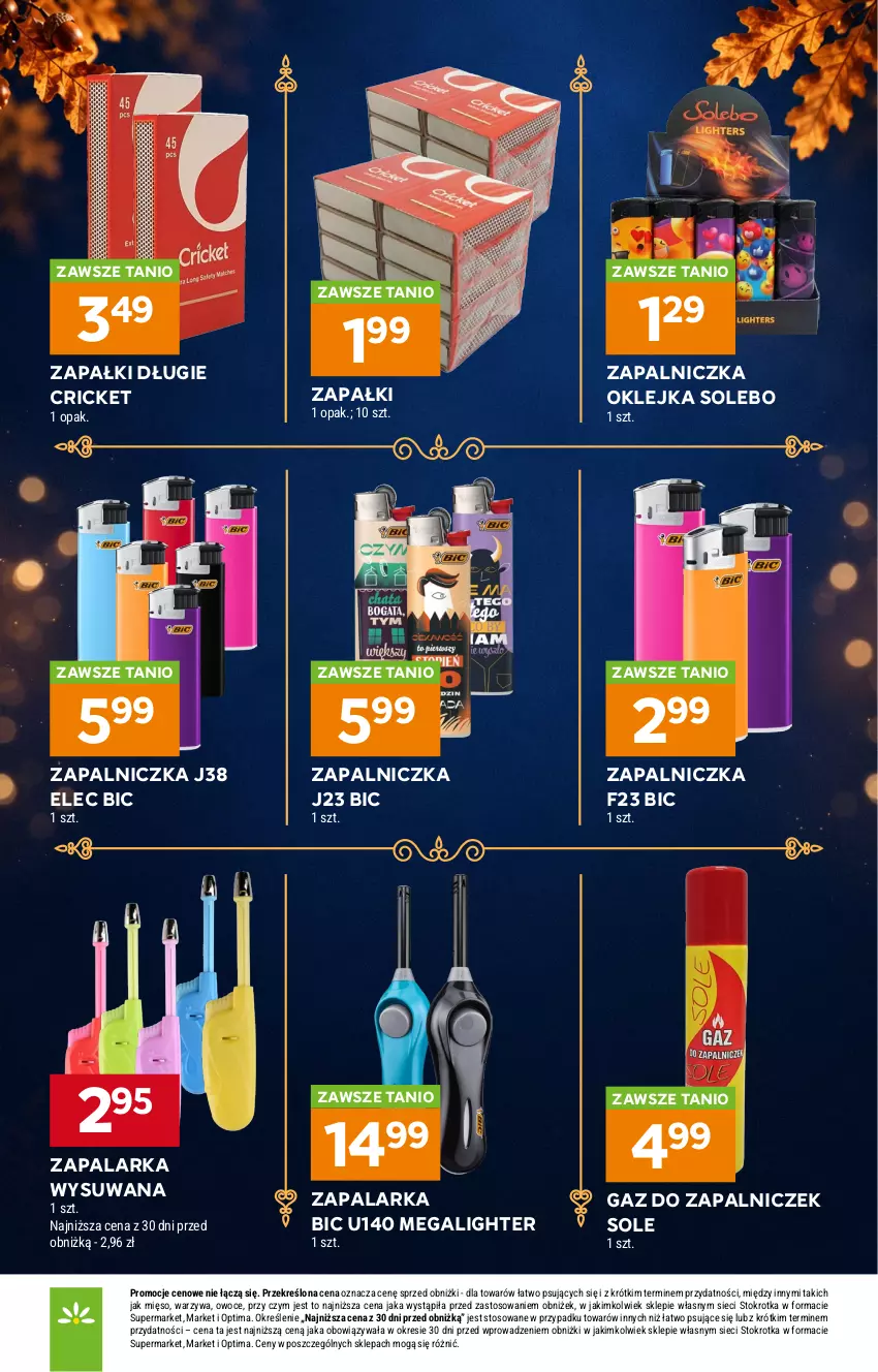 Gazetka promocyjna Stokrotka - Katalog Znicze - ważna 29.10 do 04.11.2026 - strona 12 - produkty: BIC, Klej, Mięso, Optima, Owoce, Warzywa, Zapalarka, Zapalniczka