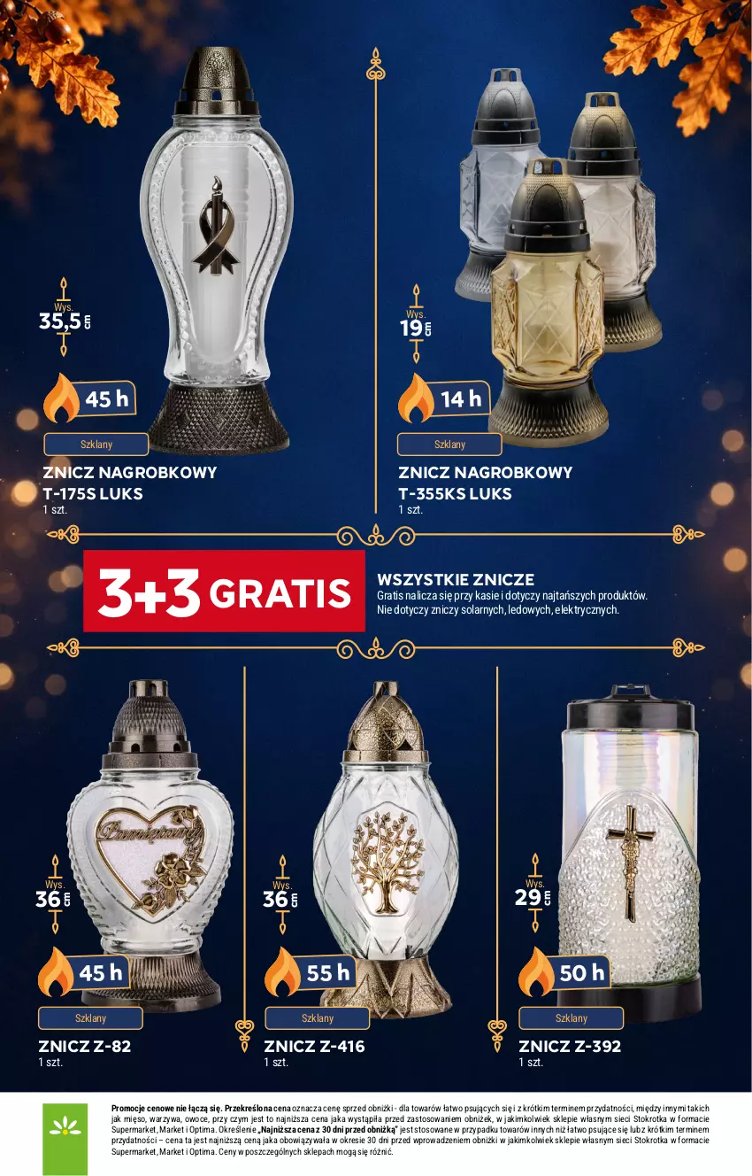 Gazetka promocyjna Stokrotka - Katalog Znicze - ważna 29.10 do 04.11.2026 - strona 5 - produkty: Gra, Mięso, Optima, Owoce, Warzywa, Znicz