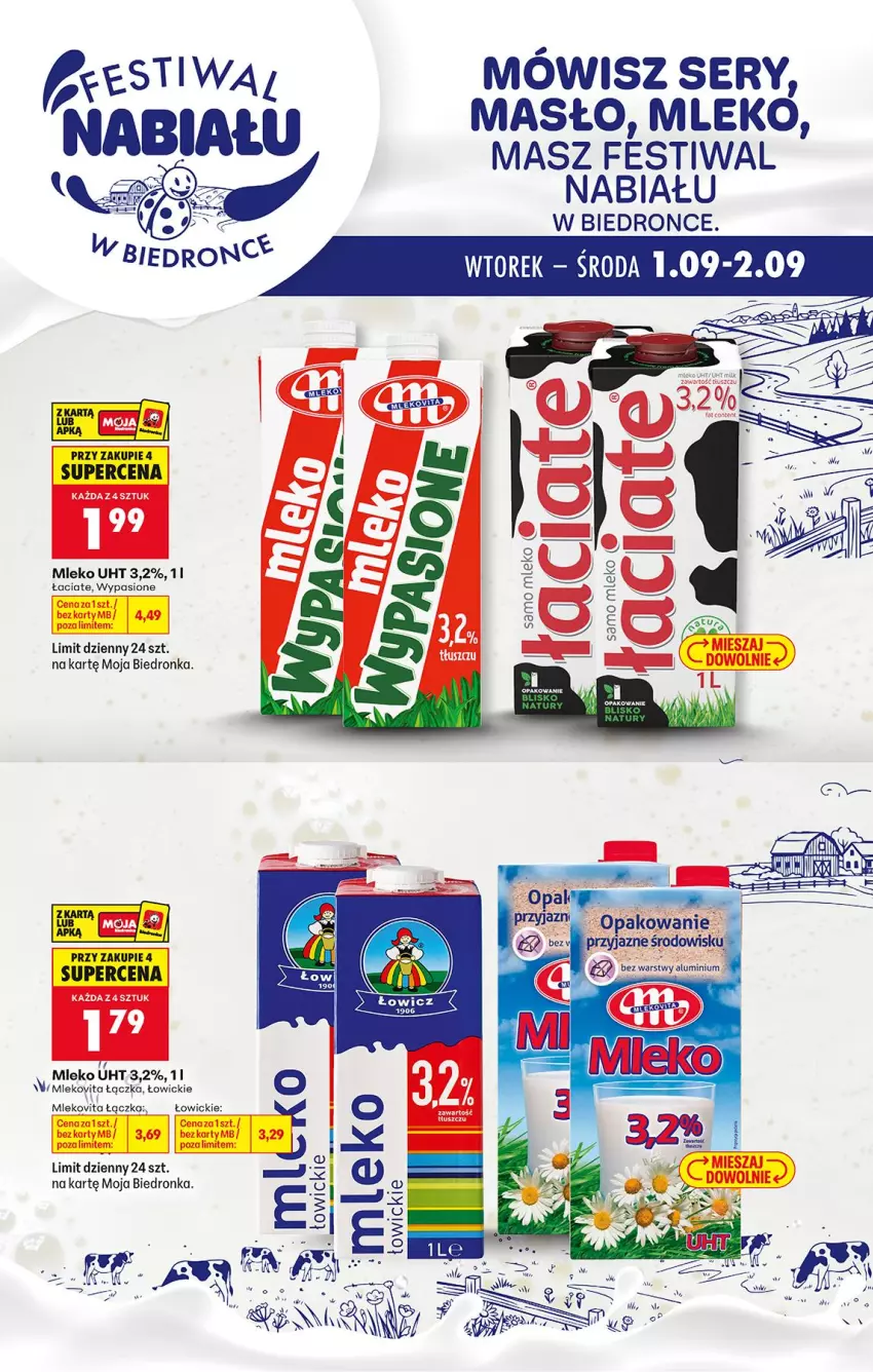 Gazetka promocyjna Biedronka - Gazetka - ważna 01.09 do 08.09.2026 - strona 1 - produkty: Masło, Mleko, Mlekovita, Mysz, Ser