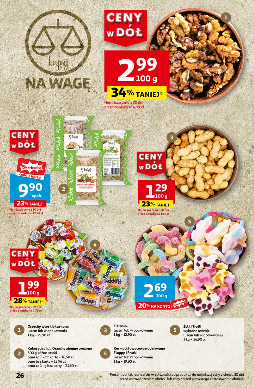 Gazetka promocyjna Auchan - Gazetka CENY W DÓŁ Hipermarket Auchan - ważna 20.06 do 26.06.2024 - strona 30 - produkty: Kukurydza, Orzechy włoskie