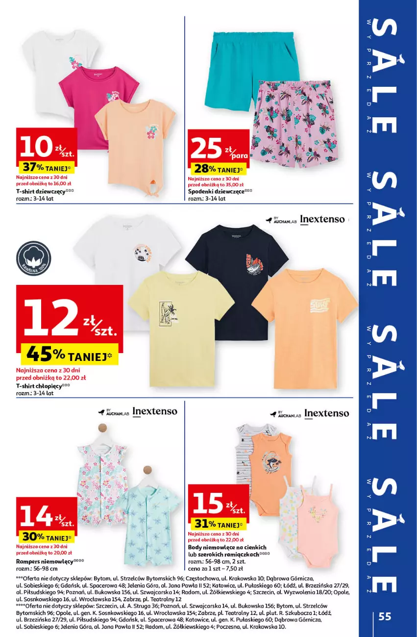 Gazetka promocyjna Auchan - Gazetka CENY W DÓŁ Hipermarket Auchan - ważna 20.06 do 26.06.2024 - strona 63 - produkty: Acer, Body, Cars, Mus, Sos, T-shirt