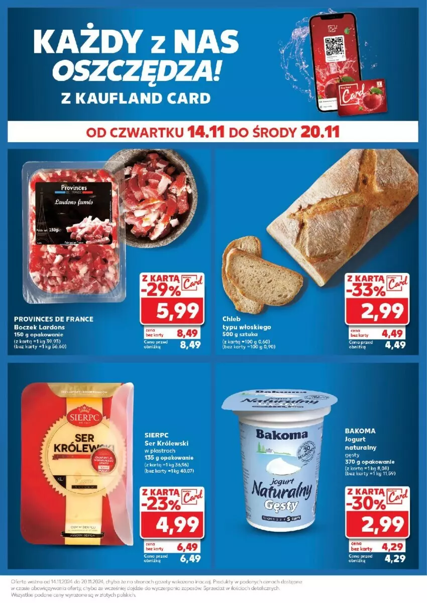 Gazetka promocyjna Kaufland - ważna 18.11 do 20.11.2024 - strona 22 - produkty: Boczek, Królewski, Ser