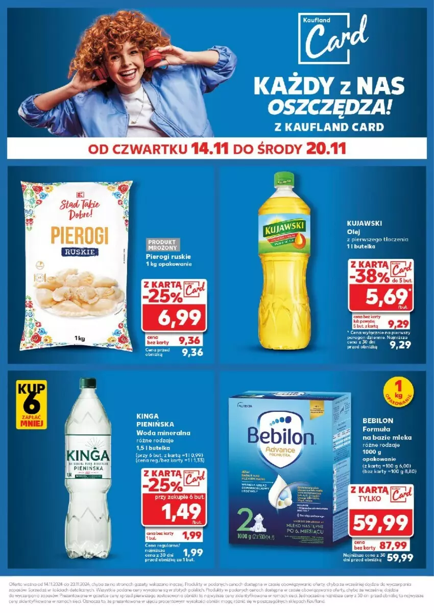 Gazetka promocyjna Kaufland - ważna 18.11 do 20.11.2024 - strona 24 - produkty: Kujawski, Pierogi, Woda, Woda mineralna