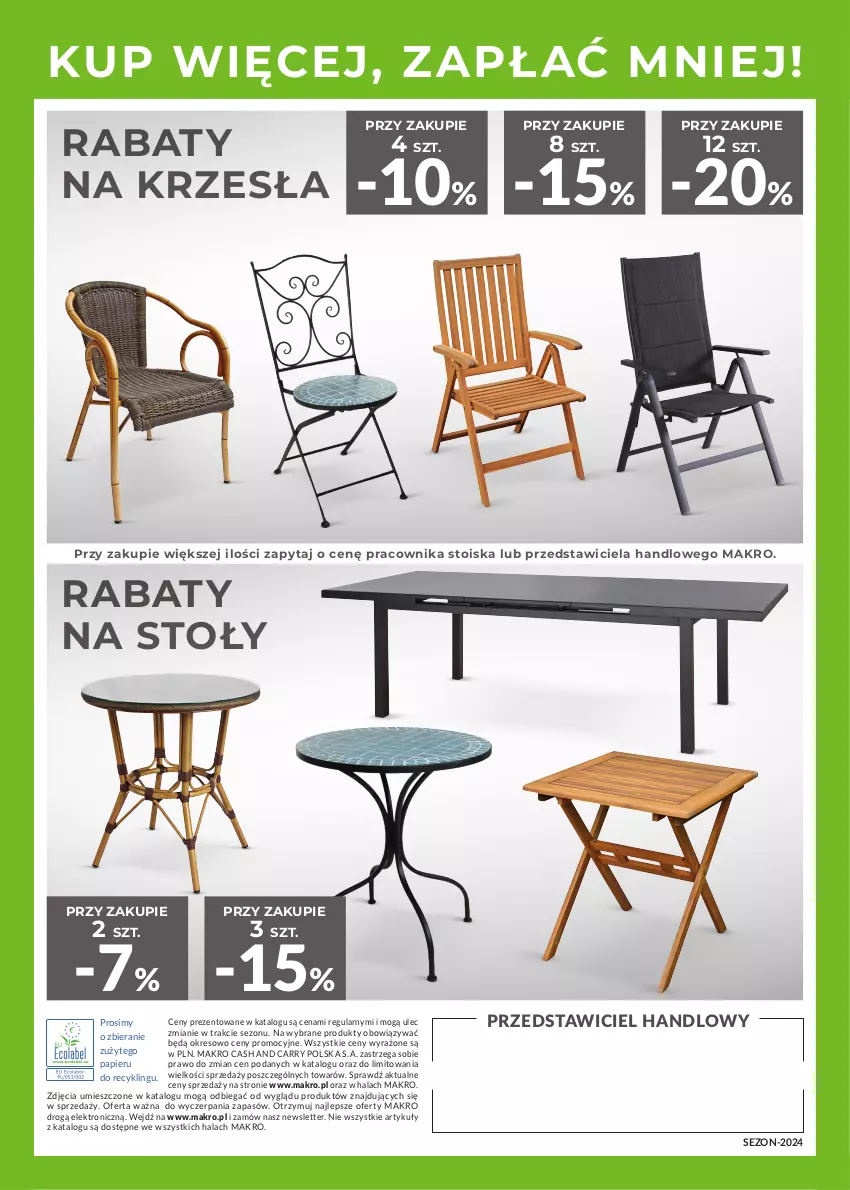 Gazetka promocyjna Makro - Meble i grille - katalog produktów dla profesjonalnej Gastronomii 2024 - ważna 16.04.2024 do 31.01.2025 - strona 32 - produkty: Papier