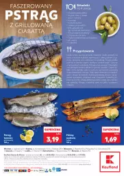 Gazetka promocyjna Kaufland - Ryby z naszej lady - Gazetka - ważna od 01.07 do 01.07.2026 - strona 2 - produkty: Piec, Chrzan, Cebula, Sok, Sól, Por, Pstrąg tęczowy, Cytryny, Sito, Tusz, Plasterki, Pieprz, Pstrąg, Wagi, Grill, Ciabatta, Orka, Jabłka, Fa