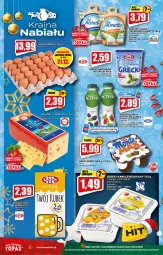 Gazetka promocyjna Topaz - Gazetka - Gazetka - ważna od 24.12 do 24.12.2021 - strona 8 - produkty: Jogurt naturalny, Top, Sok, Ser, Danone, Zott, Jaja, Jogurt, Mlekovita, Activia, Serek homogenizowany, Serek, Vita C, Serek twarogowy, Edam, Hochland, Deser, Almette, Monte, Mleko