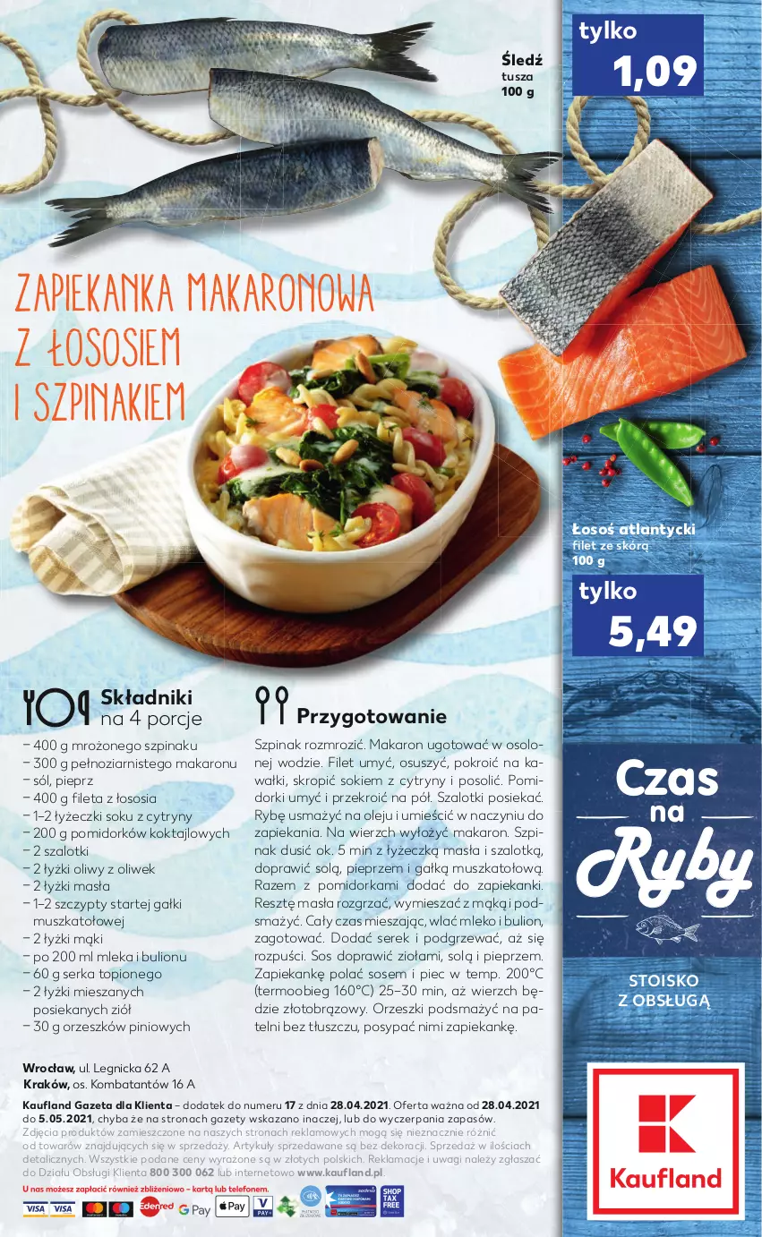 Gazetka promocyjna Kaufland - RYBY - ważna 28.04 do 05.05.2021 - strona 2 - produkty: Bulion, Cytryny, Kawa, Lion, Makaron, Mleko, Mus, Olej, Orka, Orzeszki, Piec, Pieprz, Pomidorki, Por, Ser, Serek, Sok, Sól, Sos, Szal, Szpinak, Top, Tusz, Wagi, Zapiekanka