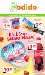 Gazetka promocyjna Odido - Ulubione SMAKI MAJA!! - Gazetka - ważna od 20.05 do 20.05.2021 - strona 1 - produkty: Princessa, Bell, Jogurt, Big Milk, Coca-Cola, Lody, Napój gazowany, Fanta, Bella, Jogobella, Sprite, Napój, Fa