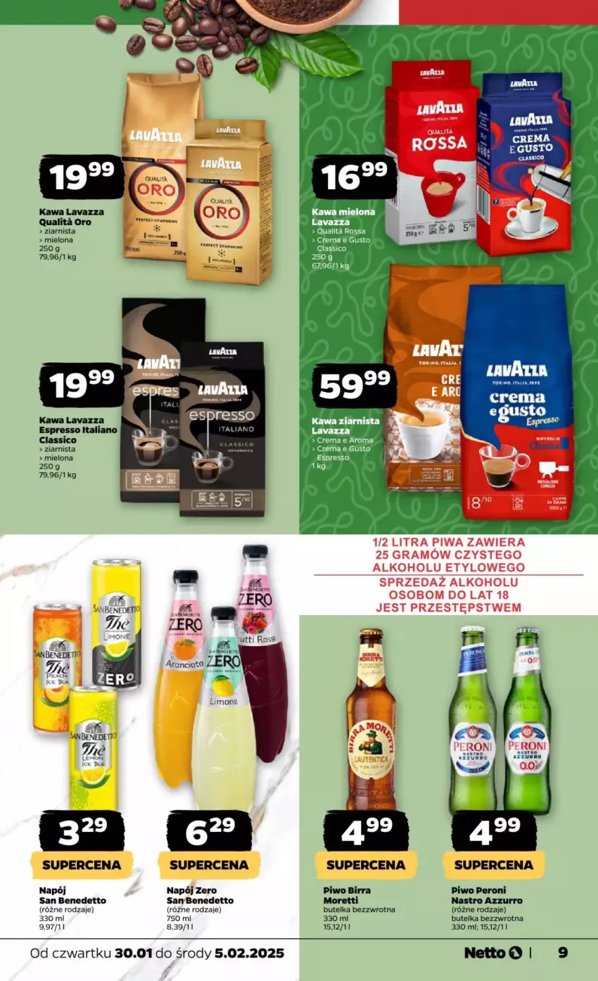 Gazetka promocyjna Netto - ważna 30.01 do 05.02.2025 - strona 17 - produkty: Gra, Kawa, Lavazza, Napój, NHL, Piwa, Piwo