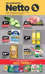 Gazetka promocyjna Netto - Gazetka - ważna od 05.02 do 05.02.2025 - strona 1 - produkty: Twaróg, Tablet, Ogórek, Karkówka wieprzowa, Persil, Twaróg półtłusty, Olej, Fa