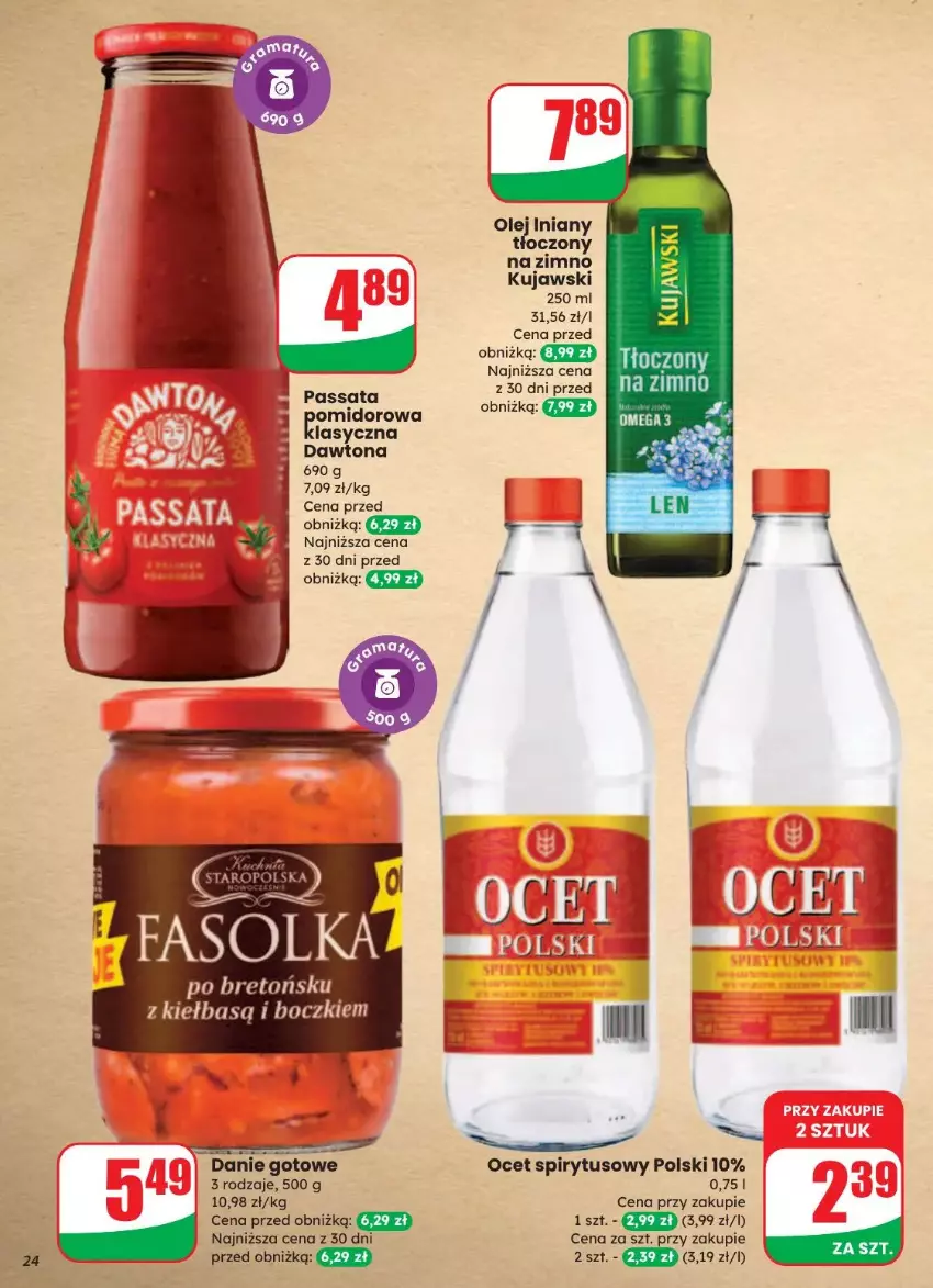 Gazetka promocyjna Dino - ważna 20.08 do 26.08.2025 - strona 17 - produkty: Danie gotowe, Dawtona, Kujawski, Ocet