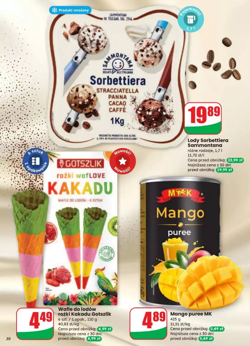 Gazetka promocyjna Dino - ważna 20.08 do 26.08.2025 - strona 23 - produkty: Lody, Mango, Pur, Wafle, Wafle do lodów