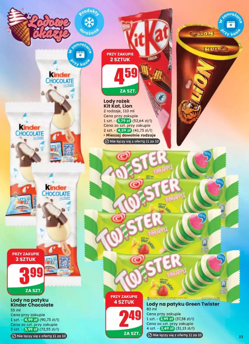 Gazetka promocyjna Dino - ważna 20.08 do 26.08.2025 - strona 26 - produkty: Fa, Kit Kat, Lion, Lody