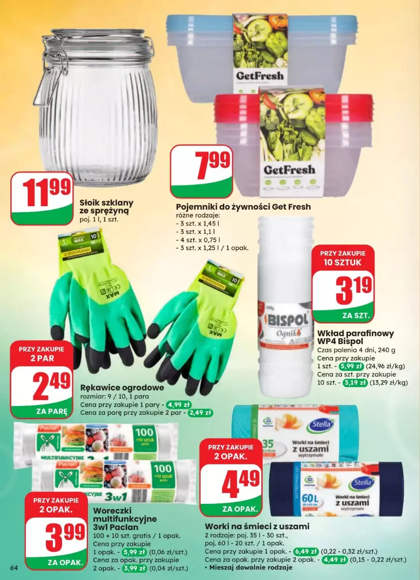 Gazetka promocyjna Dino - ważna 20.08 do 26.08.2025 - strona 60 - produkty: Pojemnik, Rękawice, Worki na śmiec, Worki na śmieci
