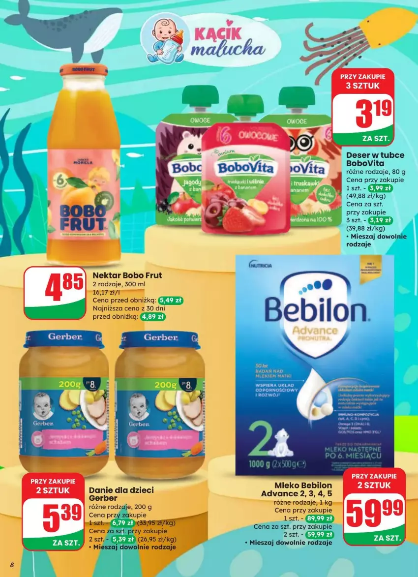 Gazetka promocyjna Dino - ważna 20.08 do 26.08.2025 - strona 71 - produkty: BEBILON, BoboVita, Danie dla dzieci, Deser, Dzieci, Gerber, Nektar, Por, Ser
