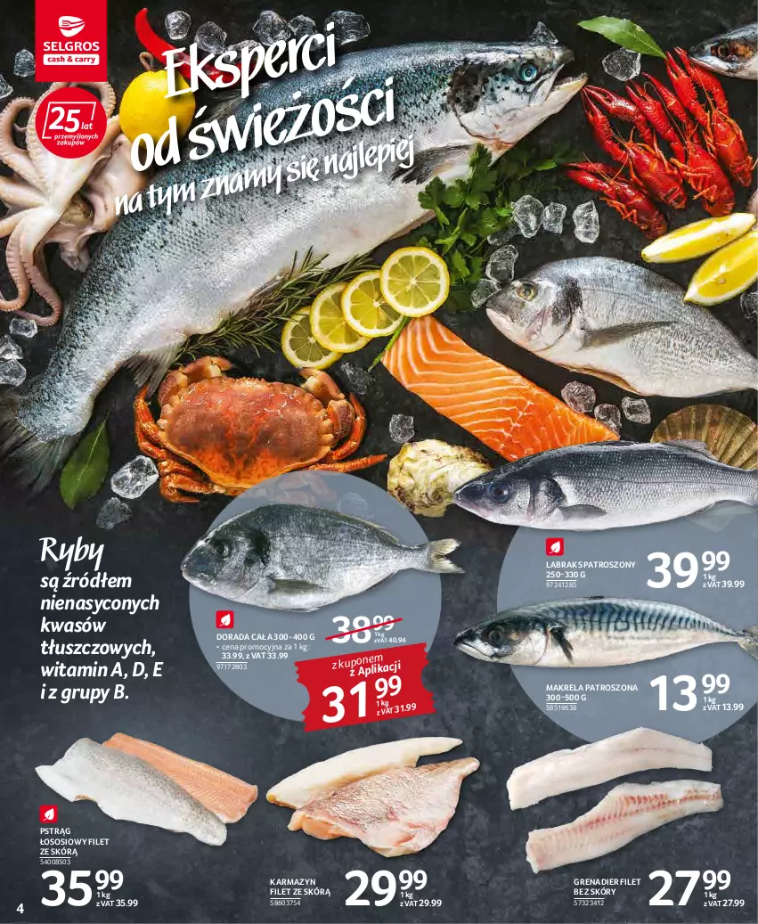 Gazetka promocyjna Selgros - Oferta spożywcza - ważna 17.02 do 02.03.2022 - strona 4 - produkty: Grenadier, Pstrąg, Pstrąg łososiowy, Sos