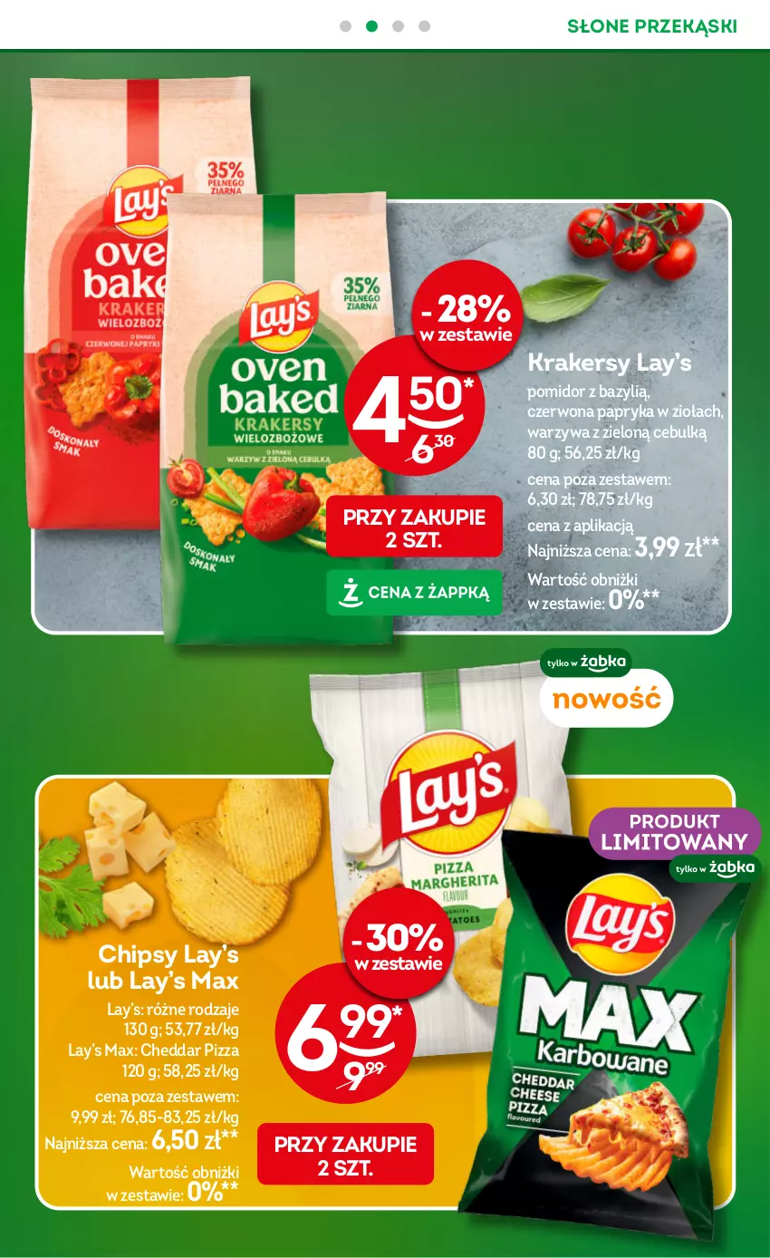 Gazetka promocyjna Żabka - gazetka-promocyjna-41-42-2026 - ważna 07.10 do 20.10.2026 - strona 27 - produkty: Bazyl, Cheddar, Chipsy, Krakersy, Lay’s, Papryka, Pizza, Warzywa