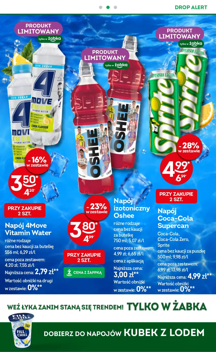 Gazetka promocyjna Żabka - gazetka-promocyjna-41-42-2026 - ważna 07.10 do 20.10.2026 - strona 3 - produkty: Coca-Cola, Kubek, Napój, Oshee, Sprite