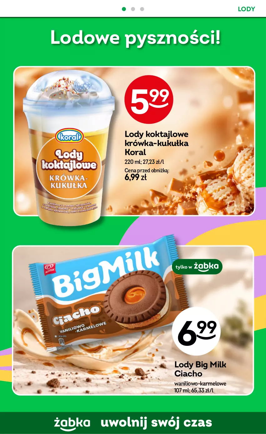 Gazetka promocyjna Żabka - gazetka-promocyjna-41-42-2026 - ważna 07.10 do 20.10.2026 - strona 67 - produkty: Big Milk, Lody