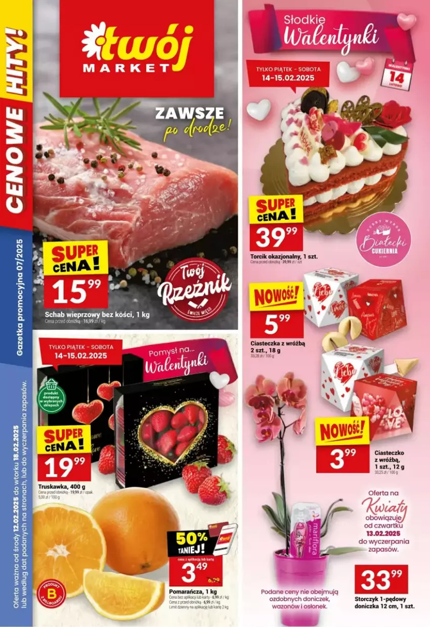 Gazetka promocyjna Twoj Market - ważna 12.02 do 18.02.2025 - strona 1 - produkty: Wazon